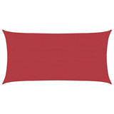 Vidaxl zonnezeil 160 g m² 3x6 m hdpe rood