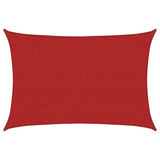 Vidaxl zonnezeil 160 g m² 4x5 m hdpe rood