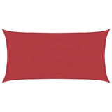 Vidaxl zonnezeil 160 g m² 4x7 m hdpe rood