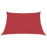 Vidaxl zonnezeil 160 g m² 3 4x2 m hdpe rood