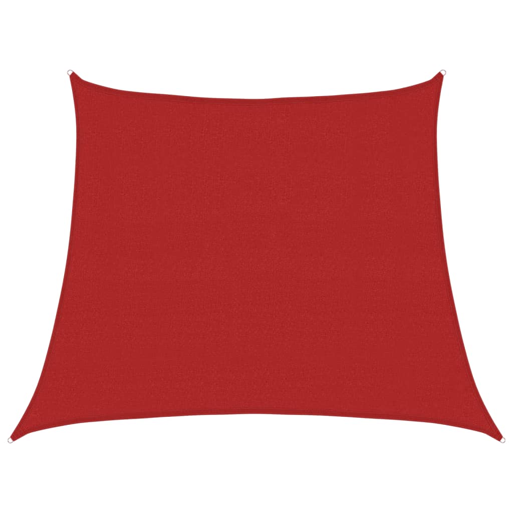 Vidaxl zonnezeil 160 g m² 3 4x3 m hdpe rood