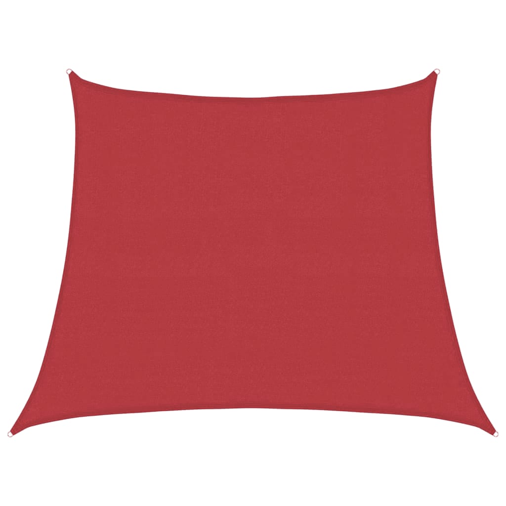 Vidaxl zonnezeil 160 g m² 3 4x3 m hdpe rood