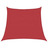 Vidaxl zonnezeil 160 g m² 3 4x3 m hdpe rood