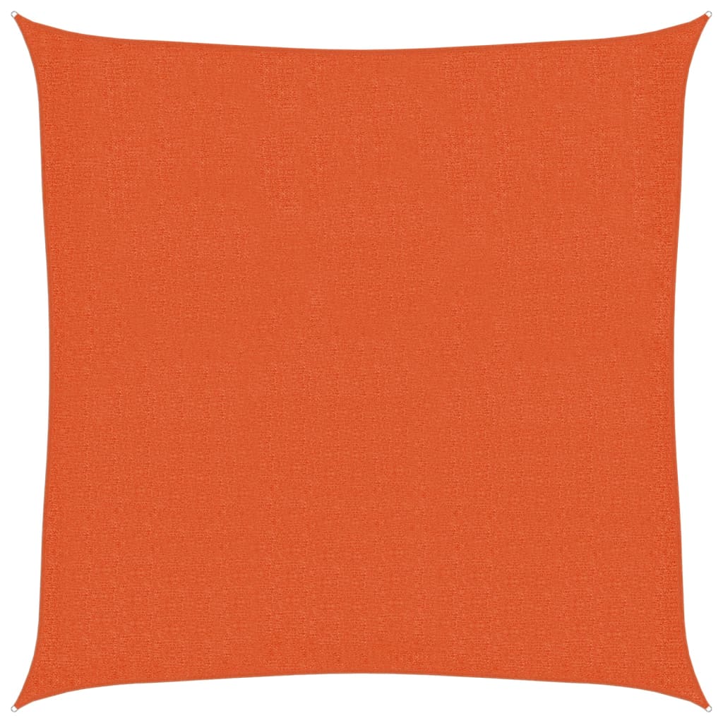 Vidaxl zonnezeil 160 g m² 3,6x3,6 m hdpe oranje