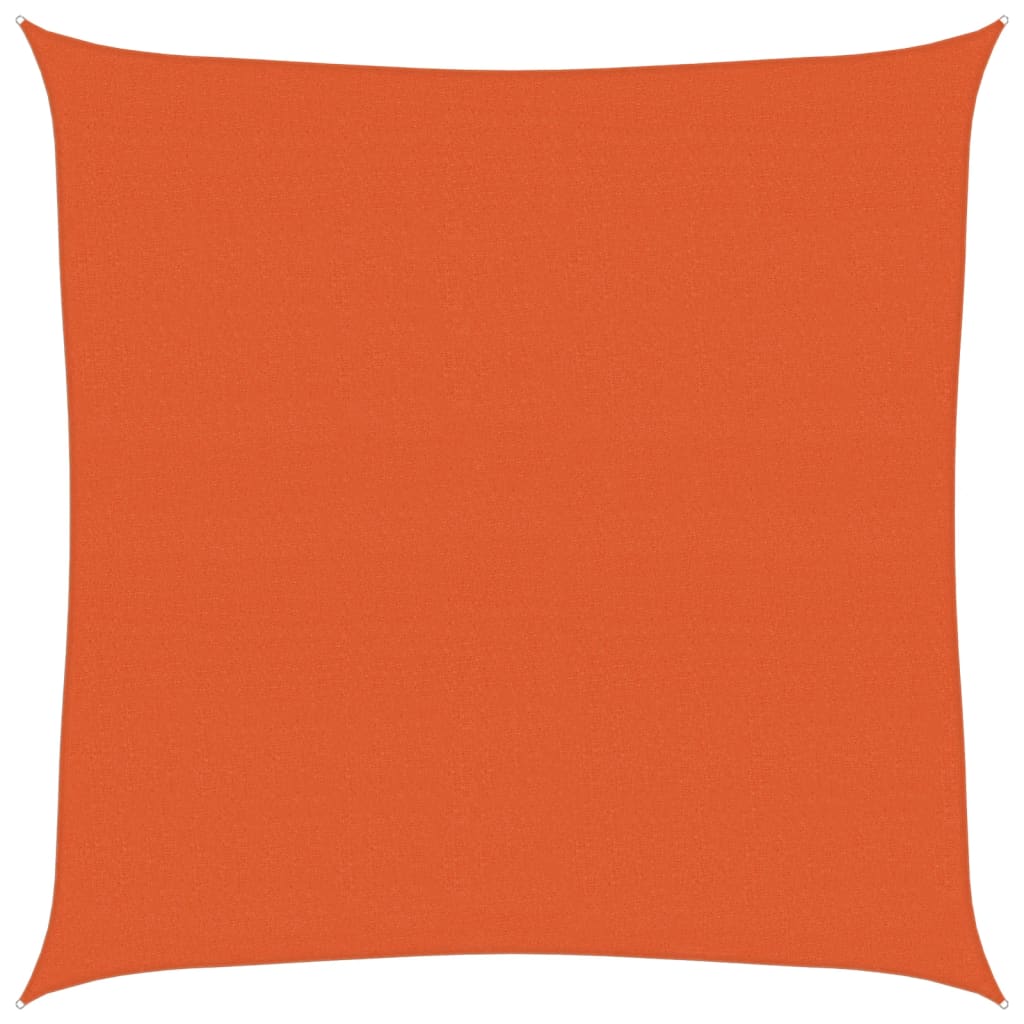 Vidaxl zonnezeil 160 g m² vierkant 4x4 m hdpe oranje