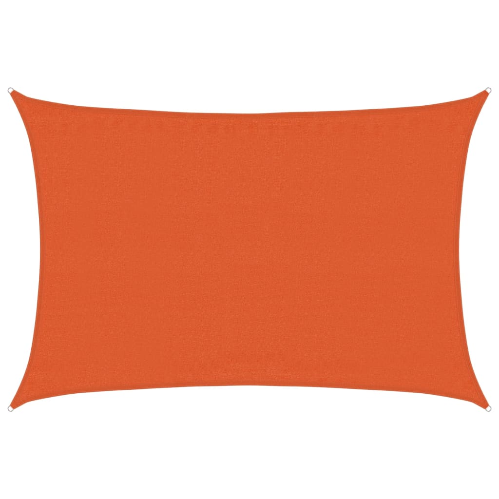 Vidaxl zonnezeil 160 g m² 3,5x4,5 m hdpe oranje