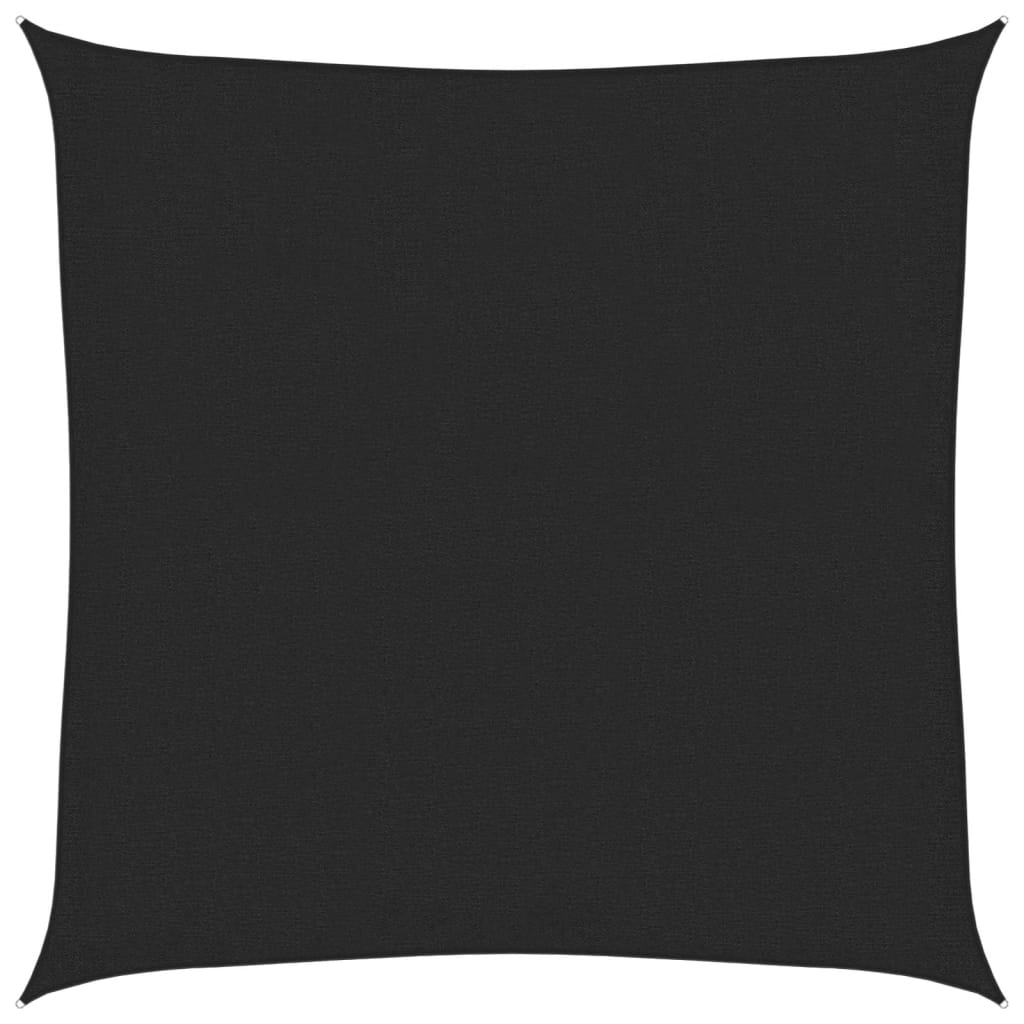 Vidaxl zonnezeil 160 g m² 2,5x2,5 m hdpe zwart