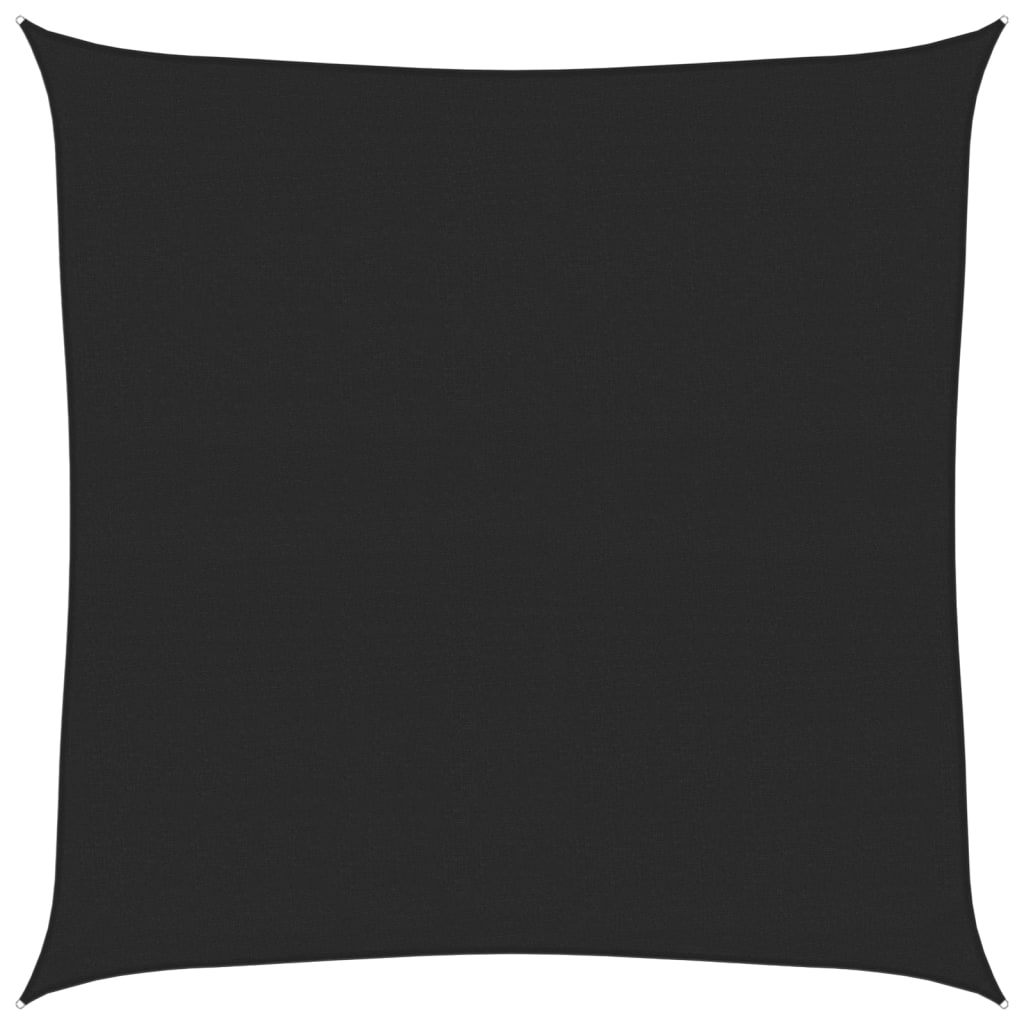 VidaXL Zonnezeil 160 g m² 6x6 m HDPE zwart