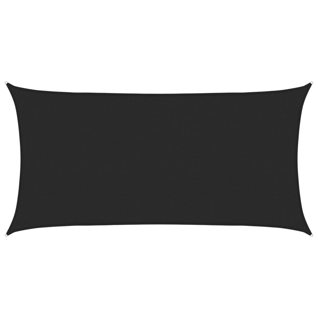 Vidaxl zonnezeil 160 g m² 2,5x5 m hdpe zwart