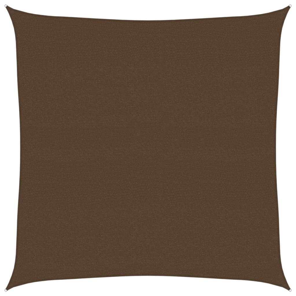 Vidaxl zonnezeil 160 g m² 4,5x4,5 m hdpe bruin