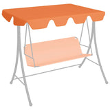 Vidaxl vervangingsluifel voor schommelbank 150 130x105 70 cm oranje