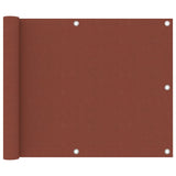 Vidaxl balkonscherm 75x300 cm oxford stof terracotta