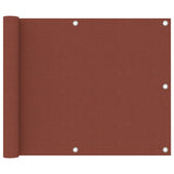 Vidaxl balkonscherm 75x500 cm oxford stof terracotta