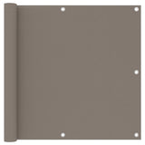 Vidaxl balkonscherm 90x600 cm oxford stof taupe