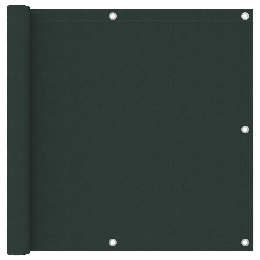 Vidaxl balkonscherm 90x600 cm oxford stof donkergroen