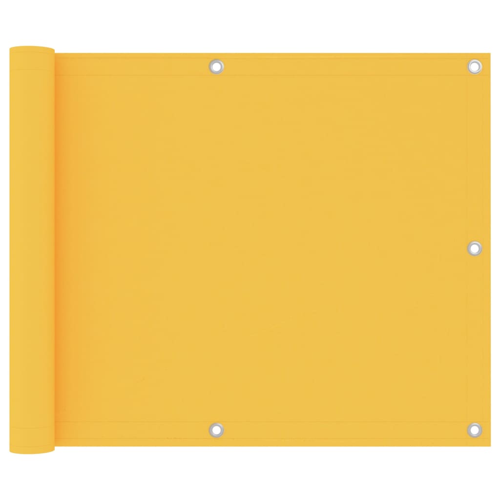 Vidaxl balkonscherm 75x400 cm oxford stof geel