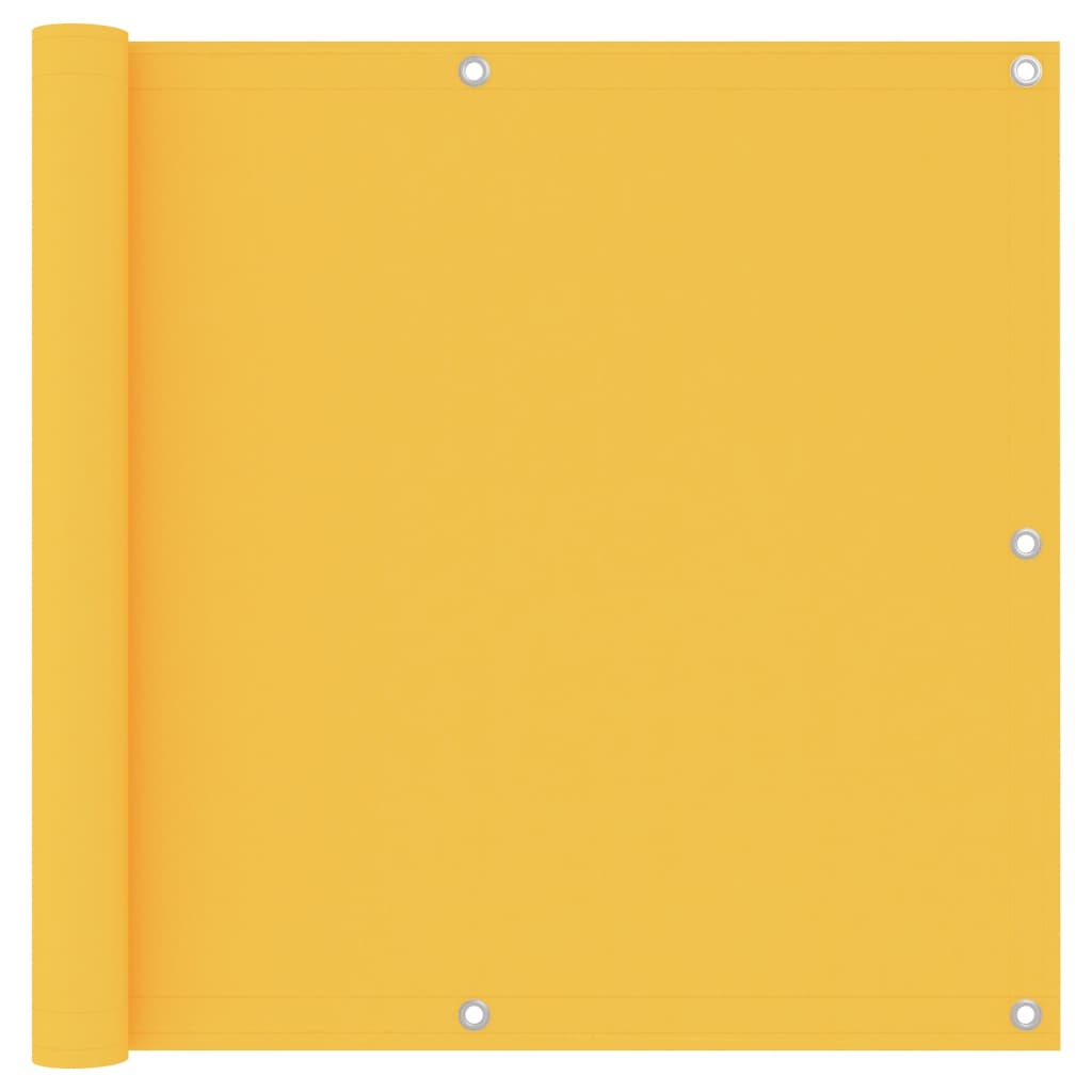 Vidaxl balkonscherm 90x600 cm oxford stof geel