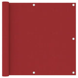 Vidaxl balkonscherm 90x500 cm oxford stof rood