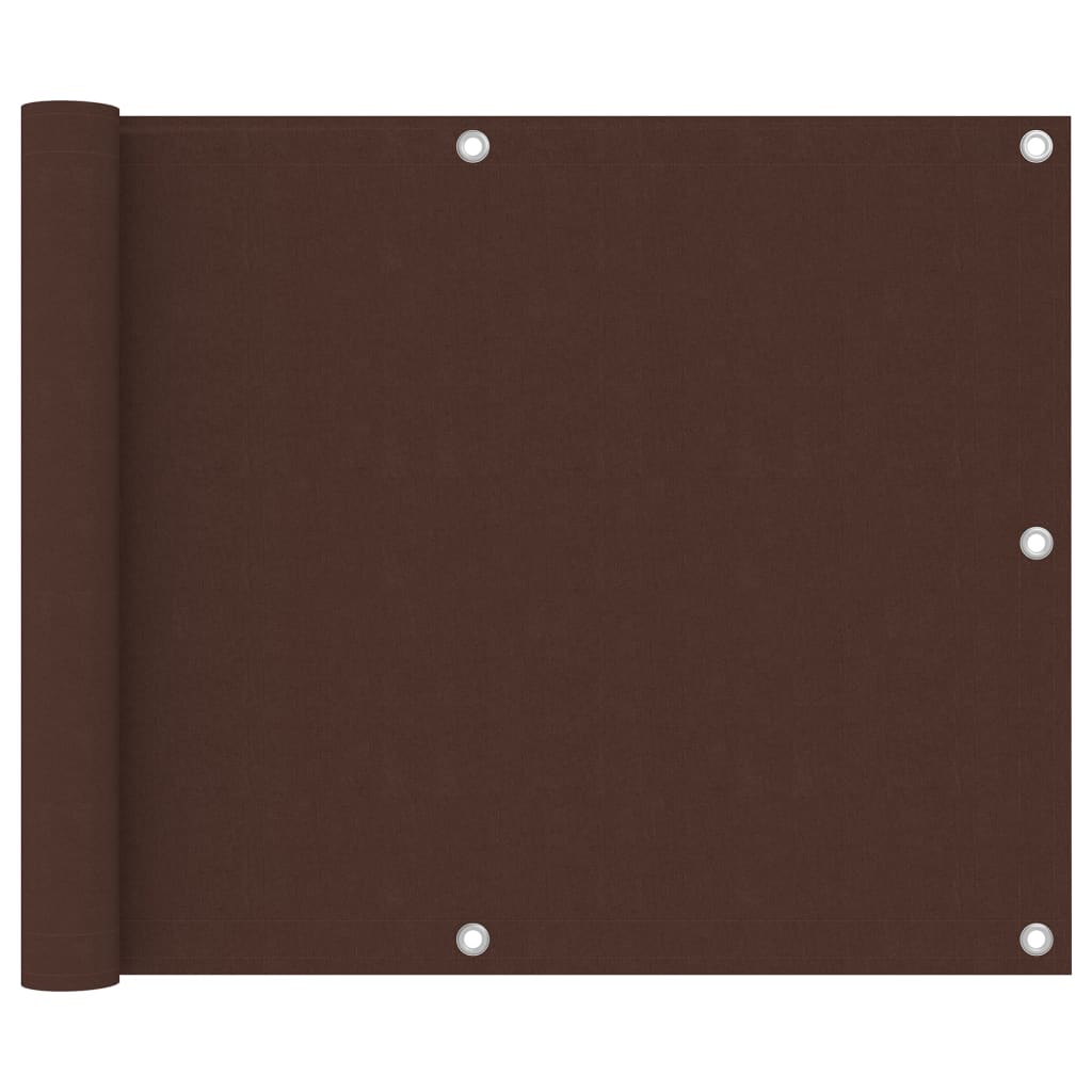 Vidaxl balkonscherm 75x300 cm oxford stof bruin