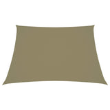Vidaxl zonnezeil trapezium 2 4x3 m oxford stof beige