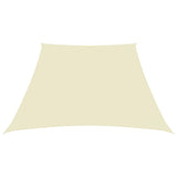 Vidaxl zonnezeil trapezium 3 5x4 m oxford stof crèmekleurig