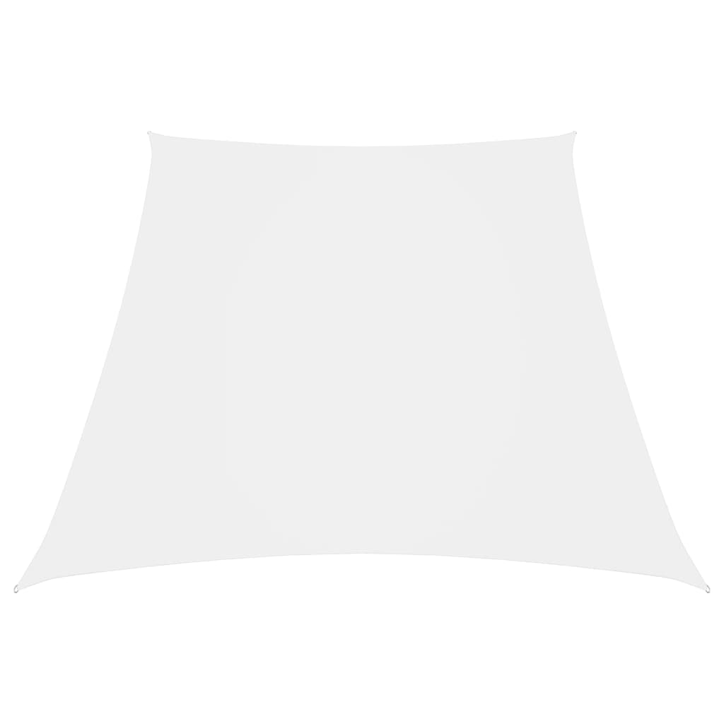 Vidaxl zonnezeil trapezium 3 5x4 m oxford stof wit