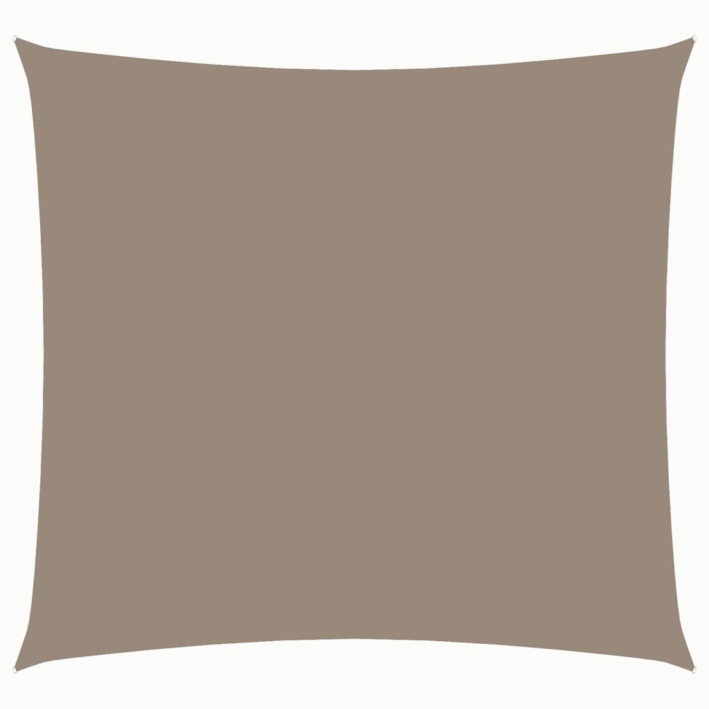 Vidaxl zonnescherm vierkant 5x5 m oxford stof taupe