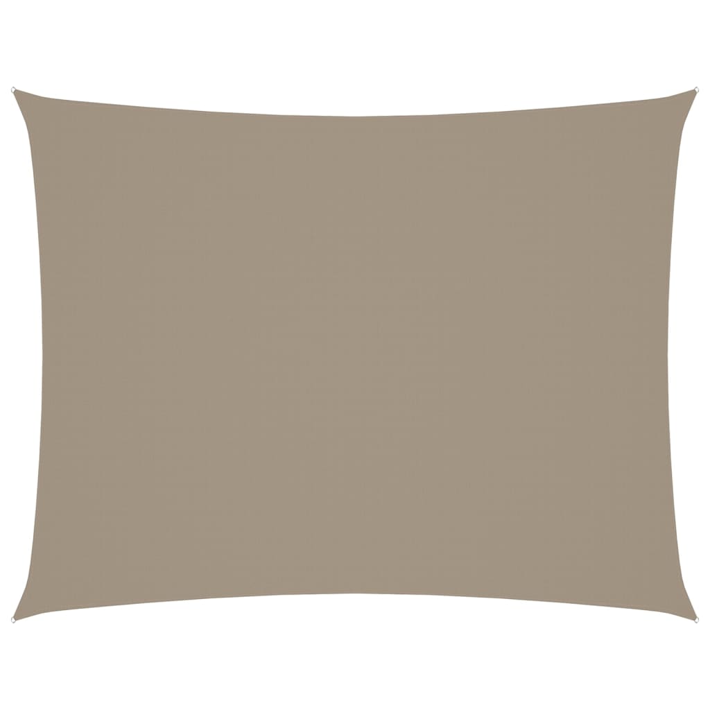 Vidaxl zonnescherm rechthoekig 4x5 m oxford stof taupe