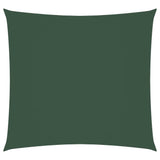 Vidaxl zonnescherm vierkant 5x5 m oxford stof donkergroen
