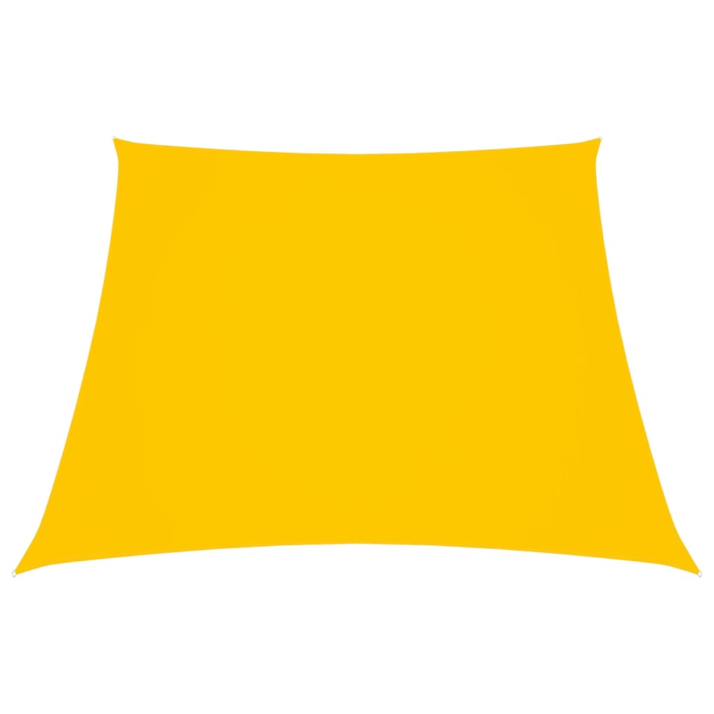 Vidaxl zonnezeil trapezium 2 4x3 m oxford stof geel