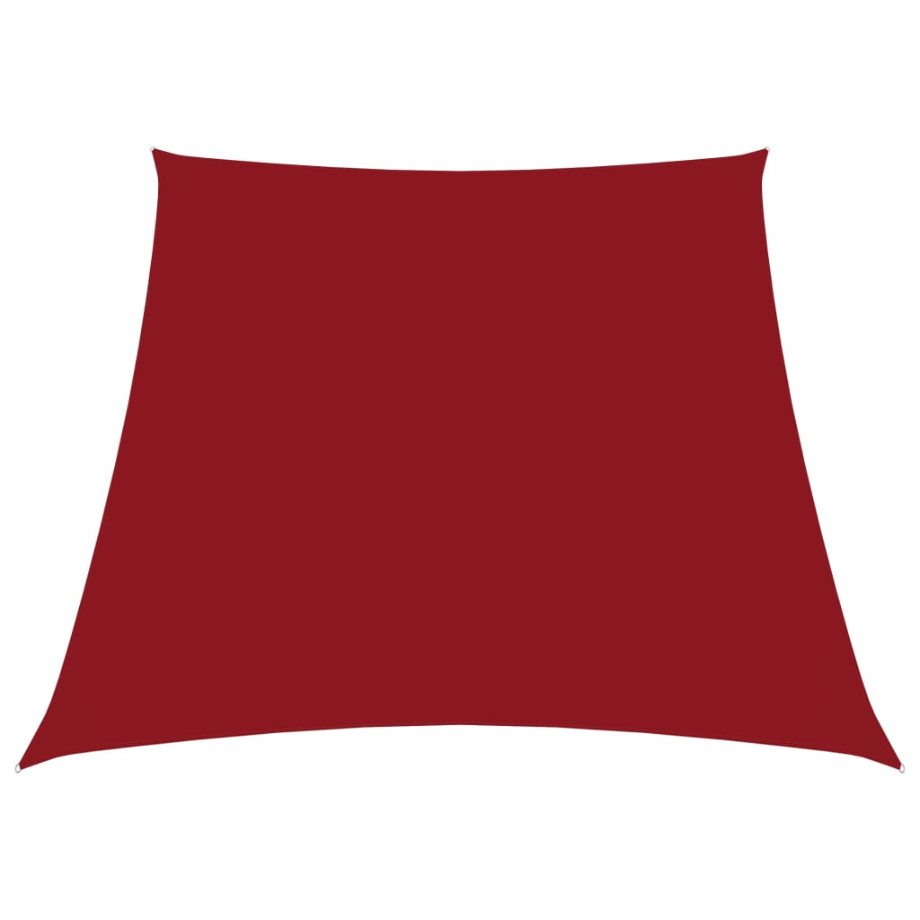 Vidaxl zonnezeil trapezium 2 4x3 m oxford stof rood