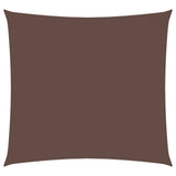 Vidaxl zonnescherm vierkant 3x3 m oxford stof bruin