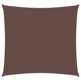 Vidaxl zonnescherm vierkant 4x4 m oxford stof bruin