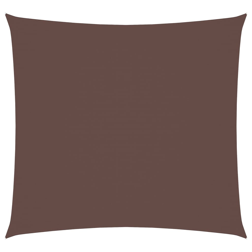 Vidaxl zonnescherm vierkant 5x5 m oxford stof bruin
