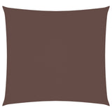 Vidaxl zonnescherm vierkant 5x5 m oxford stof bruin