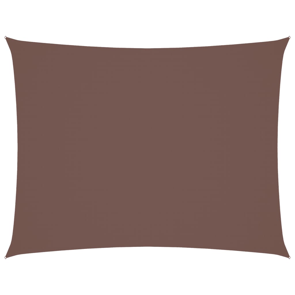 Vidaxl zonnescherm rechthoekig 3x4 m oxford stof bruin