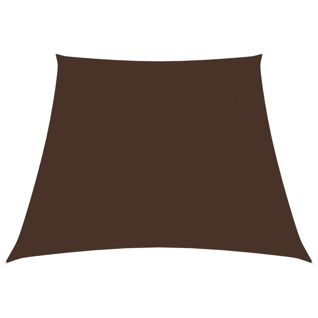 Vidaxl zonnezeil trapezium 2 4x3 m oxford stof bruin