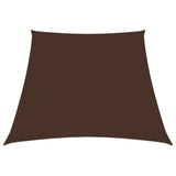 Vidaxl zonnezeil trapezium 2 4x3 m oxford stof bruin