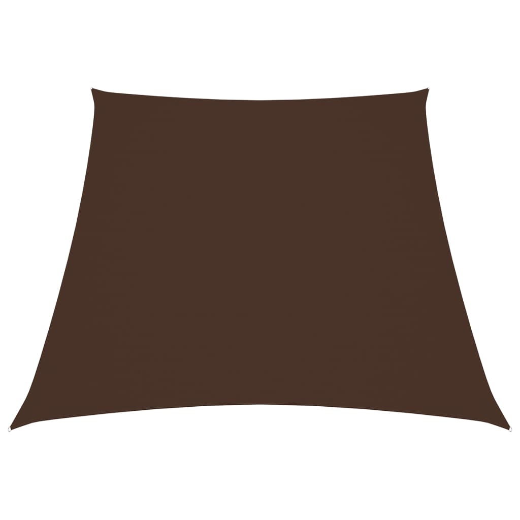 Vidaxl zonnescherm trapezium 3 4x3 m oxford stof bruin
