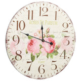 Vidaxl wandklok vintage stijl 60 cm bloemen