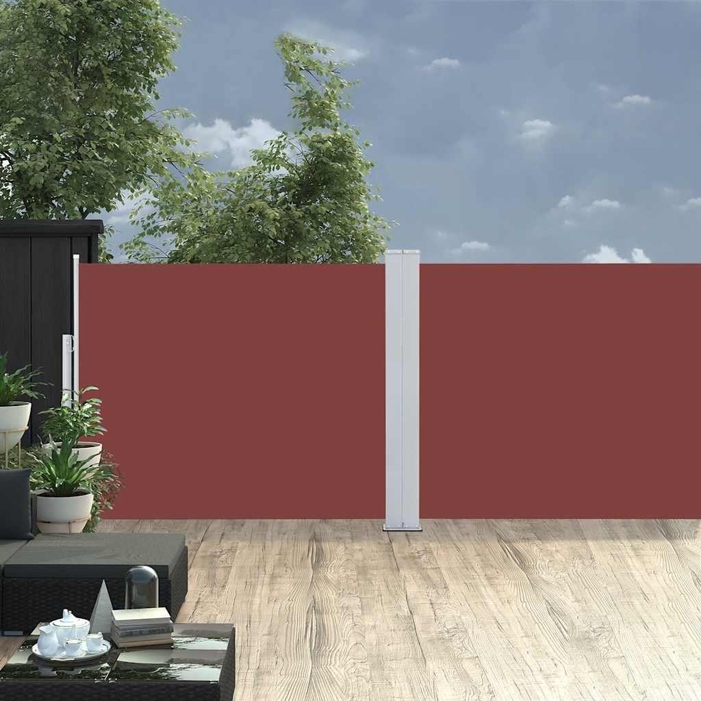 Vidaxl tuinscherm uittrekbaar 140x1200 cm bruin
