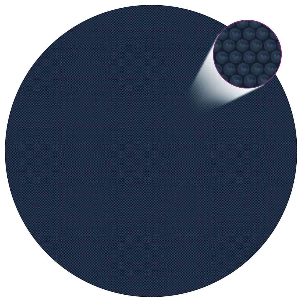 Vidaxl zwembadfolie solar drijvend 417 cm pe zwart en blauw