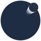 Vidaxl zwembadfolie solar drijvend 417 cm pe zwart en blauw