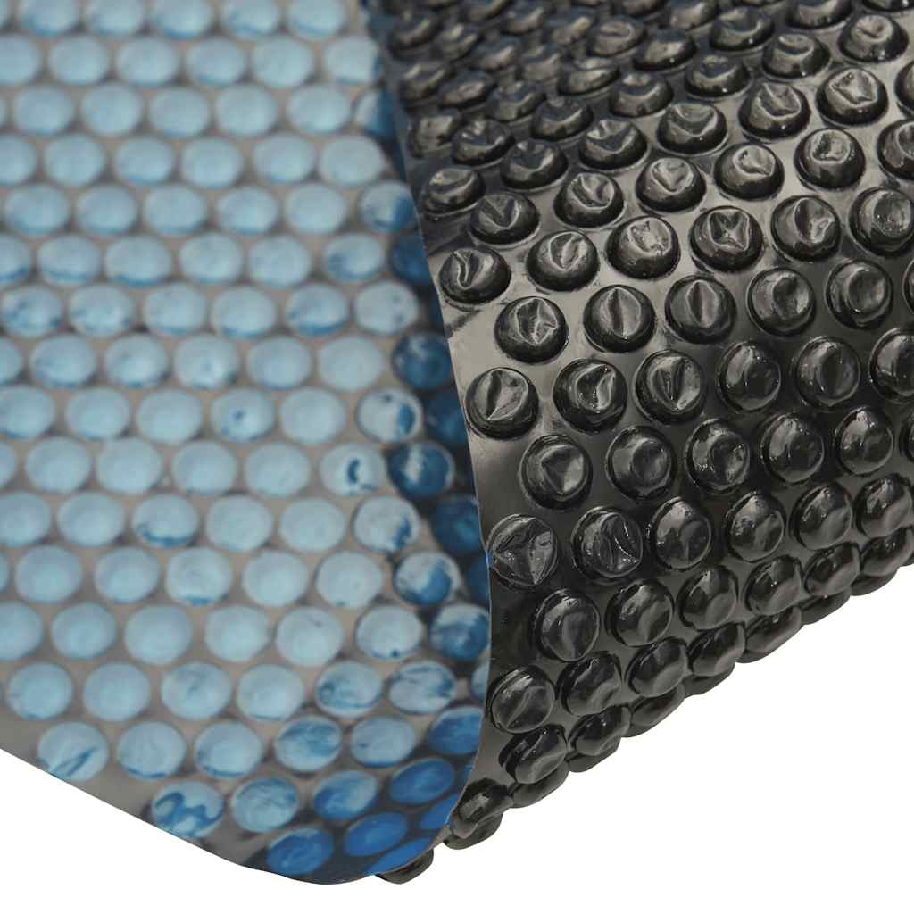 Vidaxl zwembadfolie solar drijvend 455 cm pe zwart en blauw