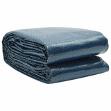 Vidaxl zwembadfolie solar drijvend 600x400 cm pe zwart en blauw