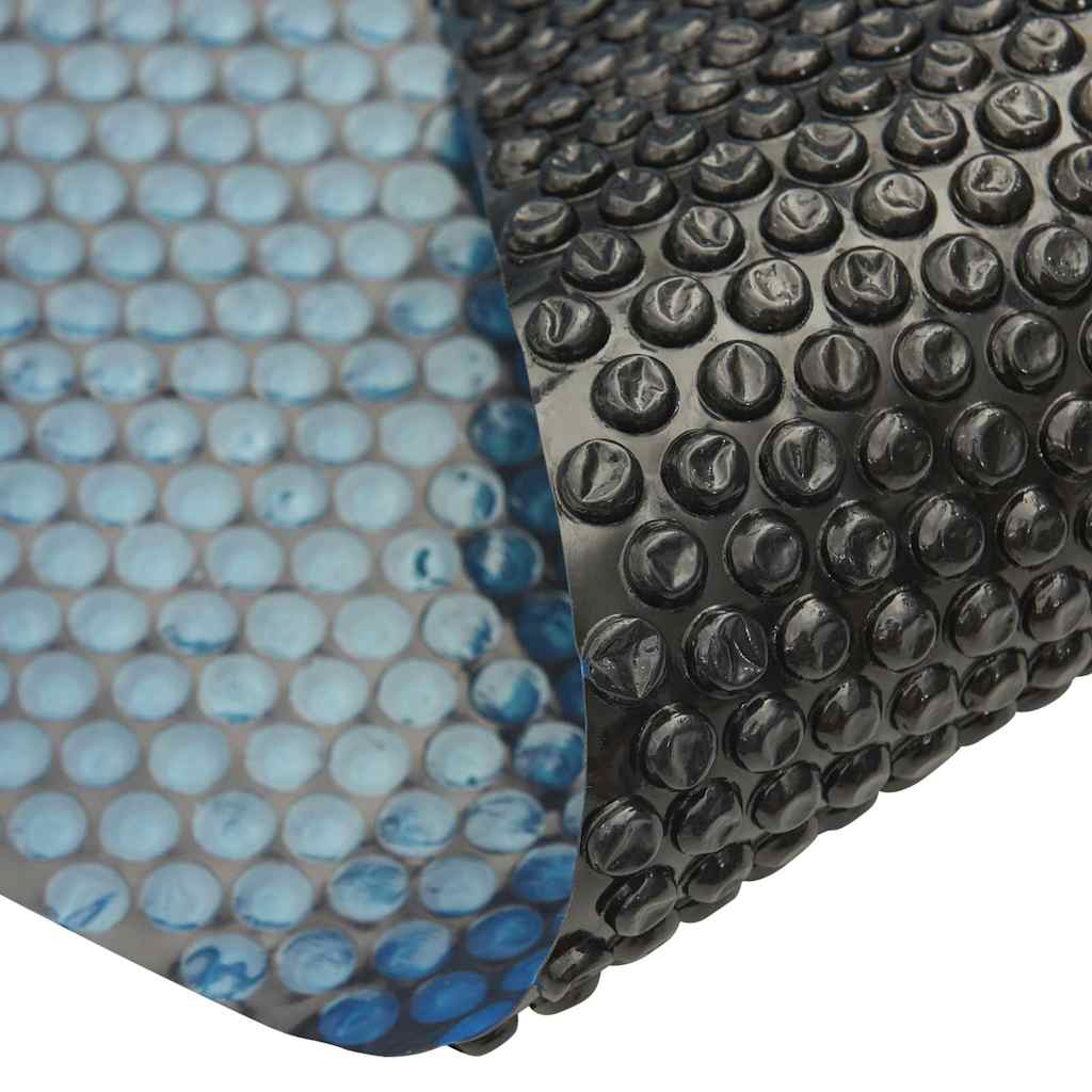 Vidaxl zwembadfolie solar drijvend 600x400 cm pe zwart en blauw