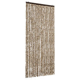 Vidaxl vliegengordijn 90x220 cm chenille beige en bruin