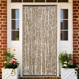 Vidaxl vliegengordijn 100x220 cm chenille beige en bruin