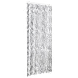 Vidaxl vliegengordijn 90x220 cm chenille licht- en donkergrijs