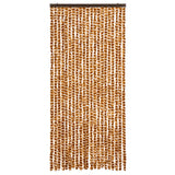 Vidaxl vliegengordijn 90x220 cm chenille oker en wit